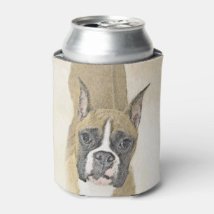 Porta-lata Pintura de Boxer - Arte de Cão Original Bonita