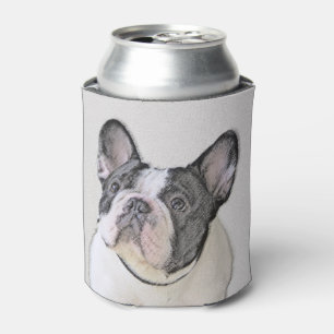 Porta-lata Pintura de Bulldog Francês (Brindle Pied) - Arte 