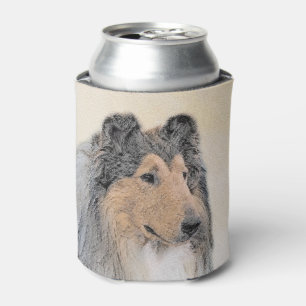 Porta-lata Pintura de Collie (Rough) - Arte Cão Original Bon