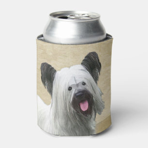 Porta-lata Pintura de Skye Terrier - Arte Cão Original Bonit