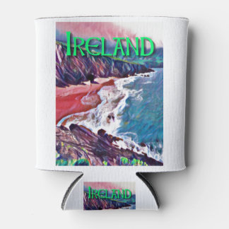 Porta-lata Pintura na praia da Irlanda