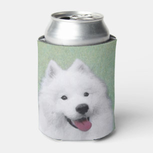 Porta-lata Pintura Samoyed - Arte Cachorra Original