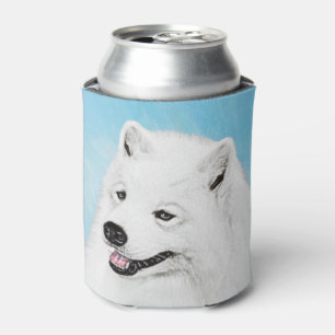 Porta-lata Pintura Samoyed - Arte Cachorra Original