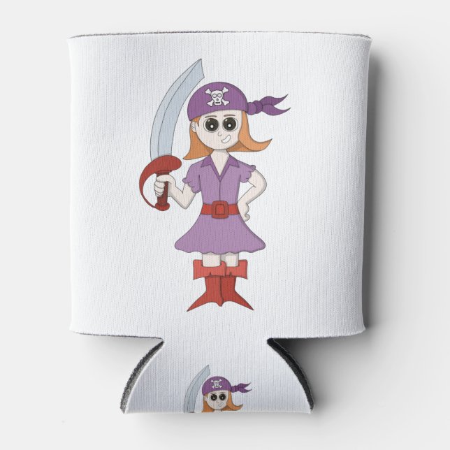 Porta-lata Pirate Girl (Frente)