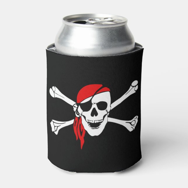 Porta-lata Pirate Skull Custom Can Cooler (Can Front)