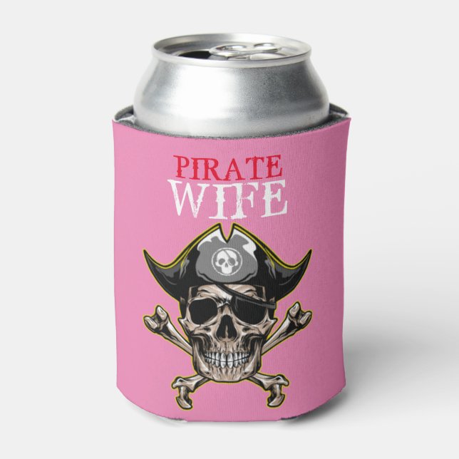 PORTA-LATA PIRATE SKULL PINK MOM (Can Front)