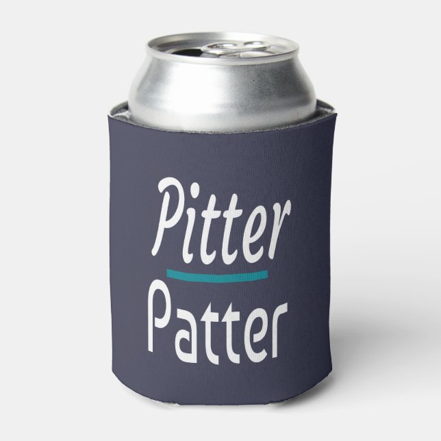 Porta-lata Pitter Patter, Engraçado Humor Novelty Gift (Can Front)