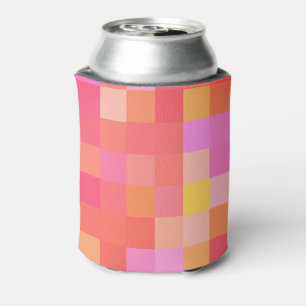 Porta-lata Pixel Multicolor Vermelho/Rosa/Amarelo/Laranja/Lav