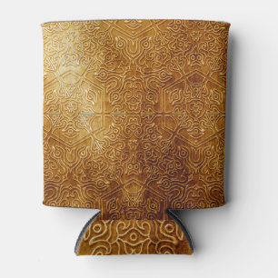 Porta-lata Placa metálica Dourada do Ornamentado clássico