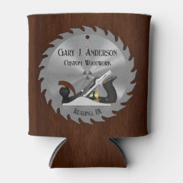 Porta-lata Planador Lâmina de Serra de Madeira Personalizado