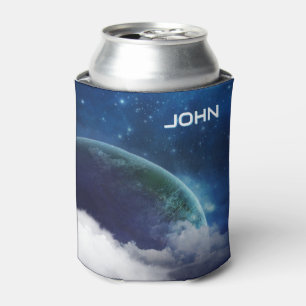 Porta-lata Planeta Espaço Azul   Protetor de Lata Personaliza