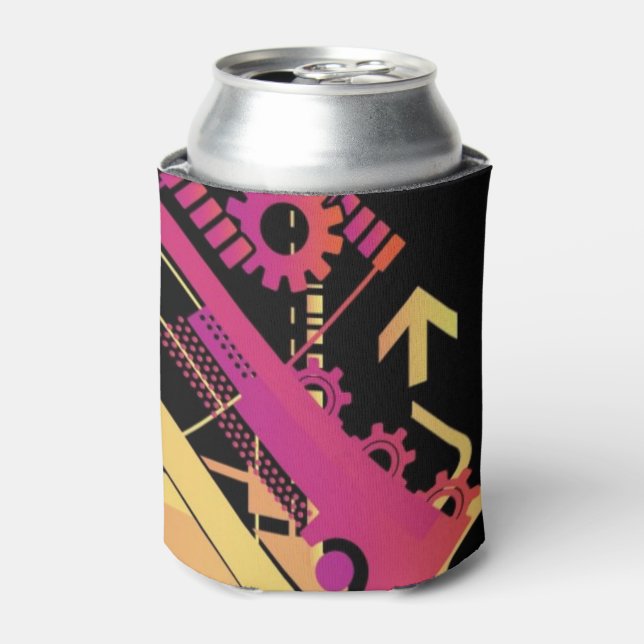 Porta-lata Plano de fundo de meio tom técnico 7 (Can Front)