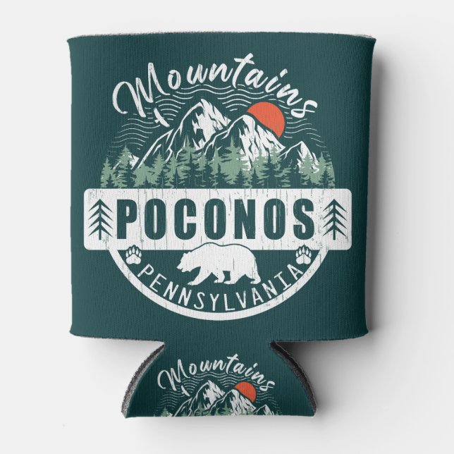 Porta-lata Pocono Mounains Pensilvânia - Retro Souvenirs (Frente)