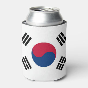 Porta-lata Pode o refrigerador com a bandeira de Coreia do