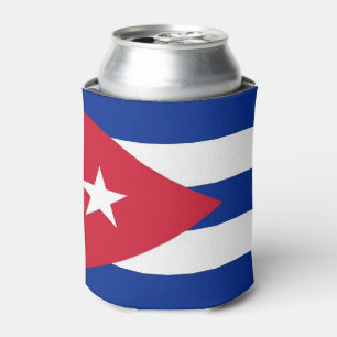 Porta-lata Pode o refrigerador com a bandeira de Cuba