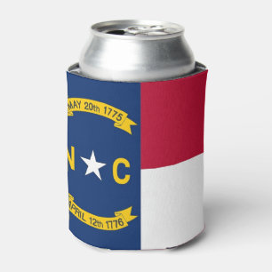 Porta-lata Pode o refrigerador com a bandeira de North