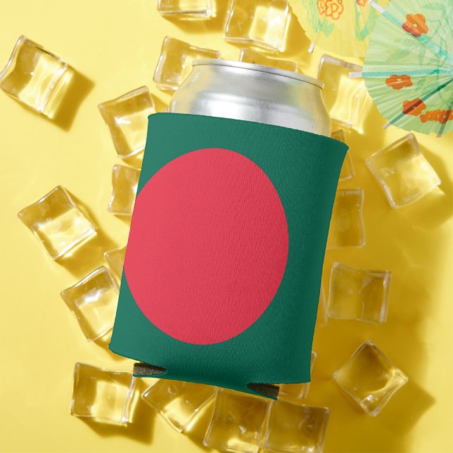 Porta-lata Pode resfriar com bandeira de Bangladesh (Verão in situ)