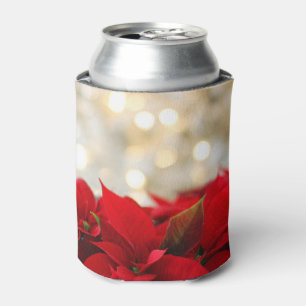 Porta-lata Poinsettia de Natal