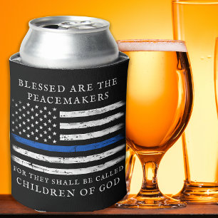 Porta-lata Policial Polícia fina linha azul