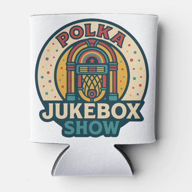 Porta-lata Polka Jukebox Logo Can Cooler (Frente)