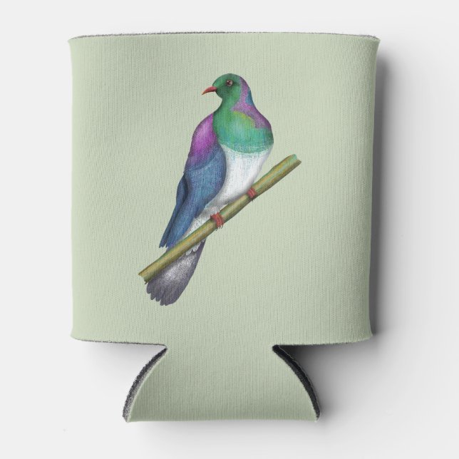 Porta-lata Pombo Kereru Wood (Frente)