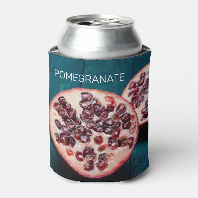 Porta-lata Pomegranato Fruta Vegan Gourmet Foodie Souvenir (Can Front)