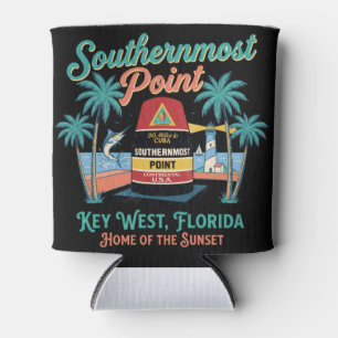 Porta-lata Ponto Mais ao Sul Key West Vibração Tropical Retrô