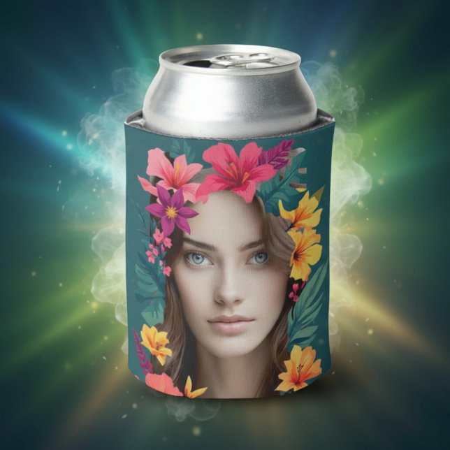 Porta-lata Pop Bloom Pattern two face (Criador carregado)