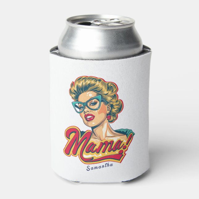 Porta-lata Pop da Mãe Personalizada Art 2 (Can Front)