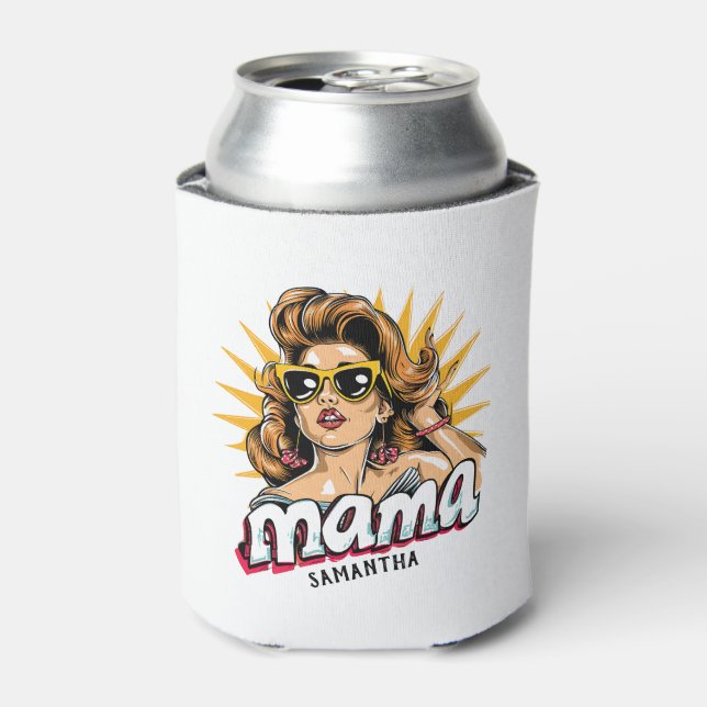 Porta-lata Pop da Mãe Personalizada Arte 1 (Can Front)