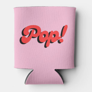 Porta-lata Pop! Vermelho e Rosa Isolante de Lata