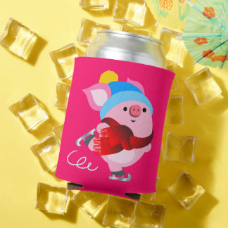 Porta-lata Porco De Ice De Cartoon Gelado