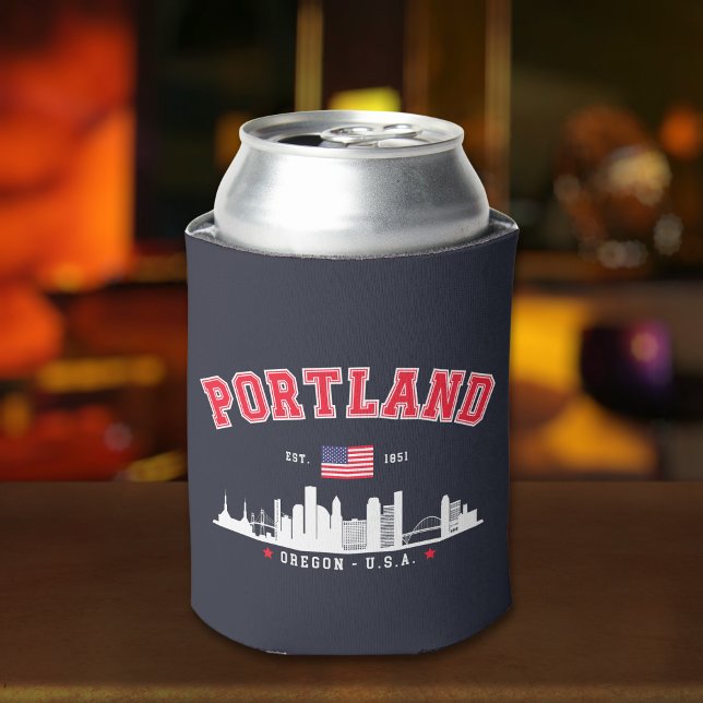 Porta-lata Portland Modern Skyline city (Criador carregado)
