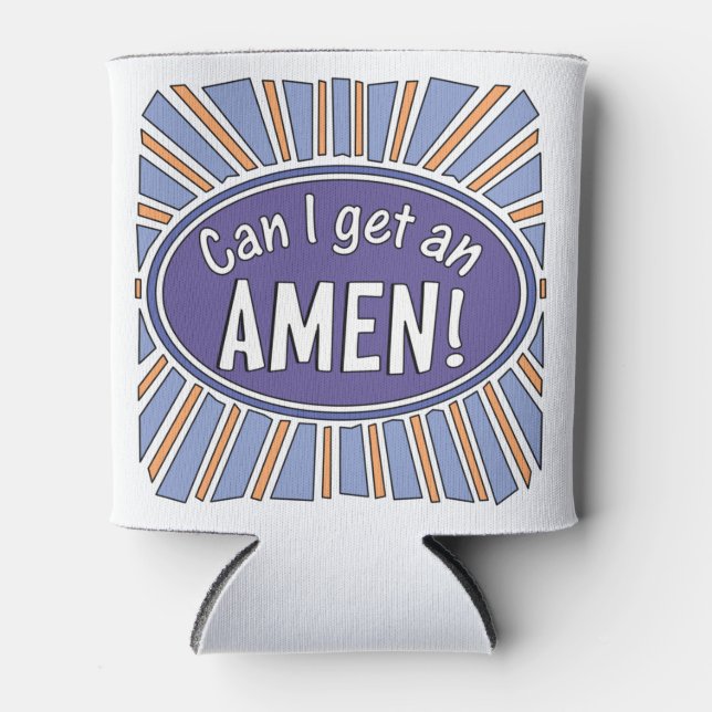 Porta-lata Posso pegar uma AMEN? (Frente)