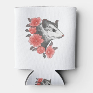 Porta-lata Possum Com Flores