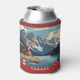 Porta-lata Poster de viagens Personalizado do Monograma Canad