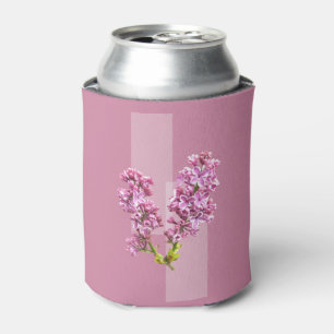 Porta-lata Pote Térmico - Lilases sobre Fundo Lavanda