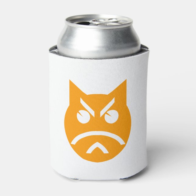 Porta-lata Pouting Emoji Cat (Can Front)