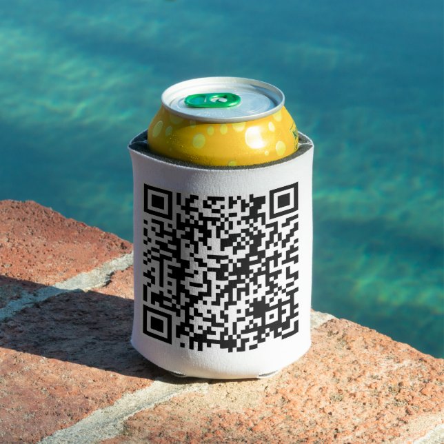 Porta-lata Praça de URL Personalizada de Código QR Personaliz (Piscina in situ)