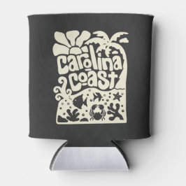 Porta-lata Praia da Costa da Carolina Vintage Retro Palmeiras