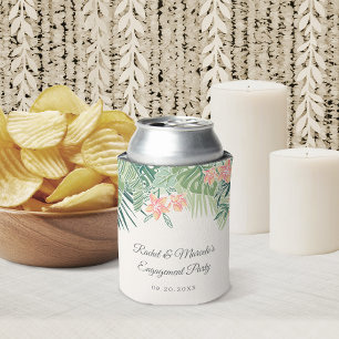Porta-lata Praia Floral Tropical