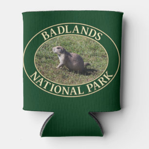 Porta-lata Prairie Dog no Parque Nacional de Badlands em SD