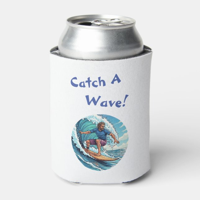 Porta-lata Pratchete Surfista Catch-A-Wave (Can Front)