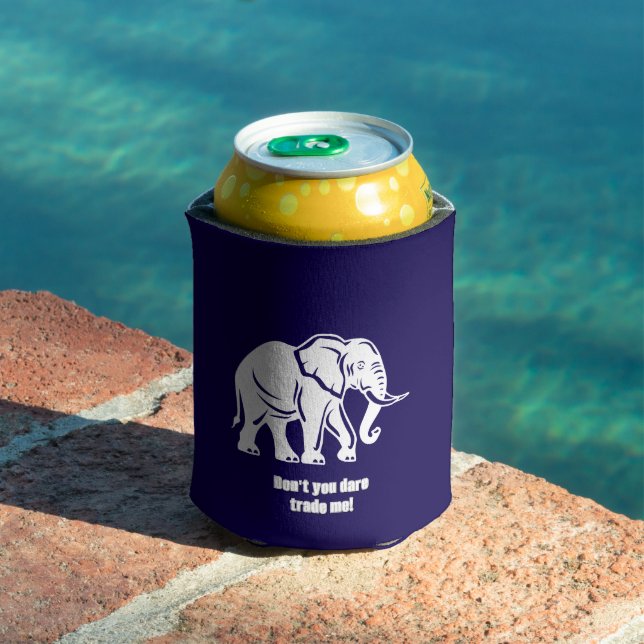 Porta-lata Presente Brincadeira Elefante Branco (Piscina in situ)