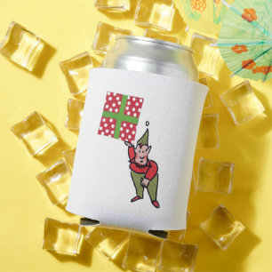 Porta-lata Presente de Elfo Com Pontos can cooler