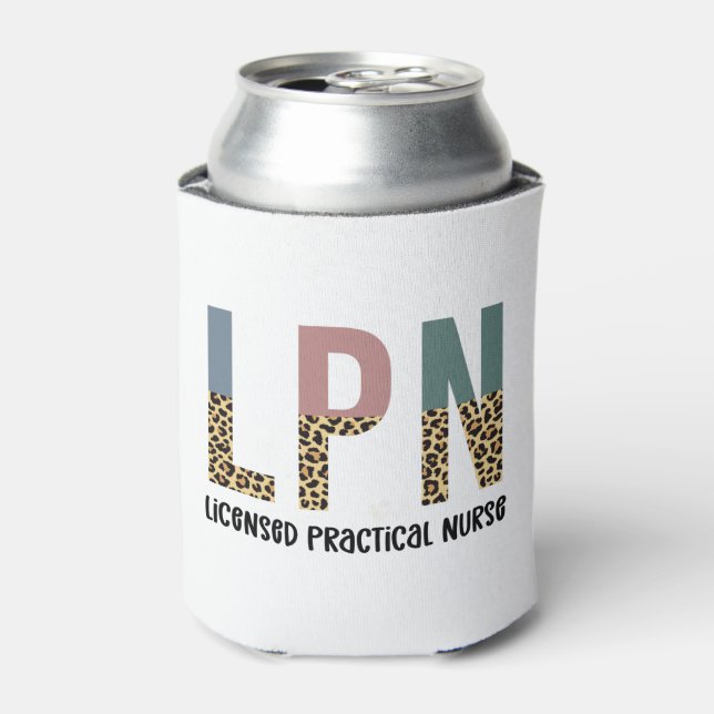 Porta-lata Presente de Graduação LPN de Enfermeira Prática Li (Can Front)