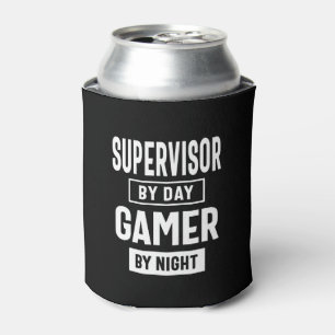 Porta-lata Presente de Título de Tarefa do Gamer e do Supervi