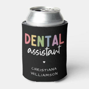 Porta-lata Presente do Assistente Dental de Nome Personalizad