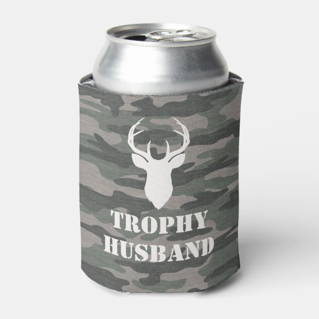 Porta-lata Presente para Marido Camuflagem Marido Troféu (Can Front)