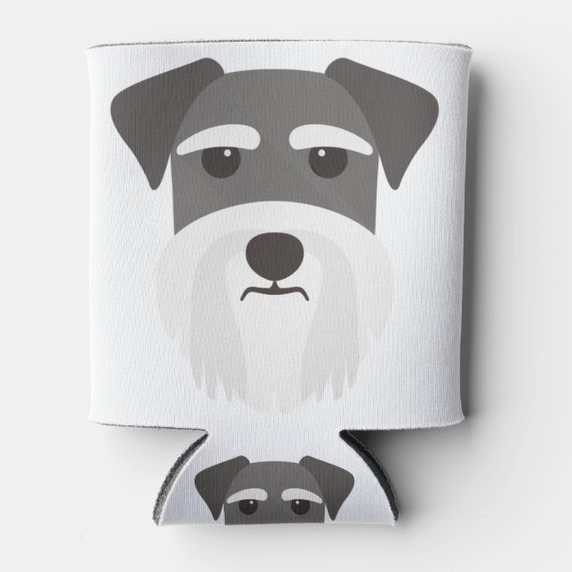 Porta-lata Presente para Schnauzer (Frente)